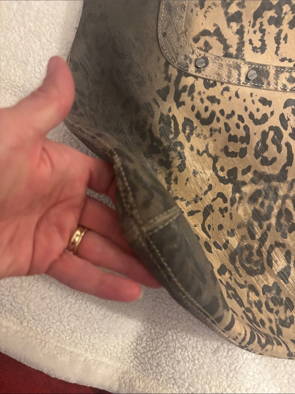 Tory Burch Leopard-Print Tote in Brown and Black - Picture 10 of 17